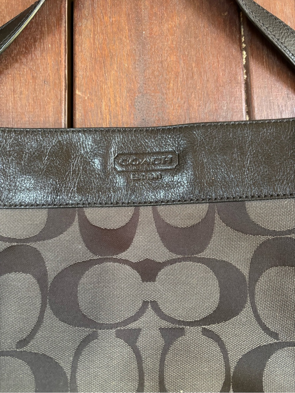 COACH Zoe Signature Black/Gray Hobo Bag Jacquard ZIP Buckle Canvas & Leather - Picture 10 of 11